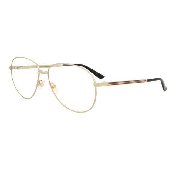 GUCCI AVIATOR UNISEX GOLD FRAME GLASSES - Picture 4 of 6